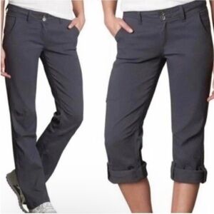 Prana Halle Convertible Women’s Outdoor/Hiking Pants Capri Roll Up Gray Size 12